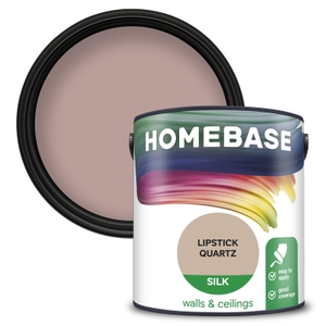 Homebase Silk Emulsion Paint Lipstick Quartz - 2.5L