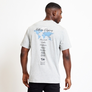 City Map Graphic T-Shirt - Grey Marl