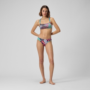 Women's Printed Hipster Bikini Bottom Red/Navy