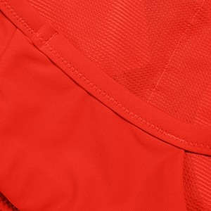Haut dos nageur couleur unie pour femmes, rouge