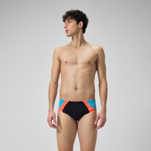 Men's Colorblock One Brief Black/Red