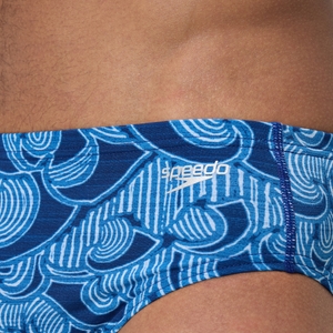 Caleçon boxeur ajusté boxeur ajusté à motif imprimé pour hommes, bleu