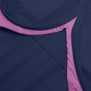 Women's Colourblock Racerback Swimsuit Blue