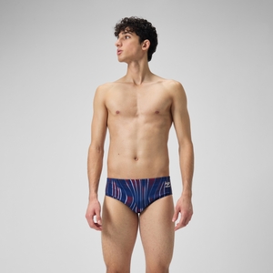 Men's Space Train Brief Blue