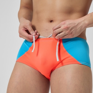 Men's Colorblock Euro Brief Red