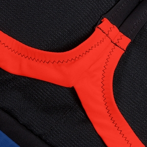 Women's Colourblock Bikini Top Black/Red