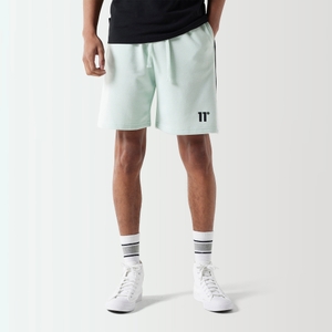 11 Degrees Triple Panel Sweat Shorts - Glacier Green/Black/White