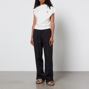 ワンピース VIVIENNE WESTWOOD HEBO ASYMMETRIC DRESS IN ORGANIC COTTON P01014793.jpg