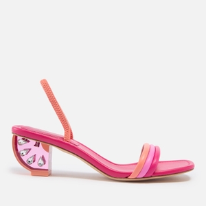 Zesty Leather Heel Sandals