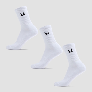 MP Unisex Crew Socks (3 Pack) - White