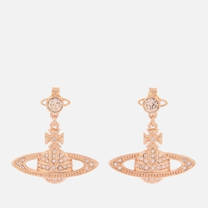 Vivienne westwood mini bas relief earrings rose gold top