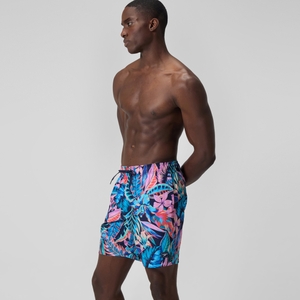 Maillot de bain à motif imprimé Rondo Edge 18 po pour hommes, Bleu