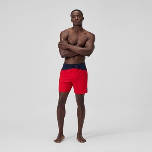 Men's Marina Flex 17" Volley Swim Trunks Red