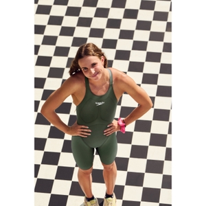 Women's Fastskin LZR Pure Valor 2.0 Openback Kneeskin Green