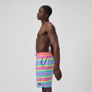 Combinaison modèle court à motif imprimé Bondi 20 po pour hommes, orange