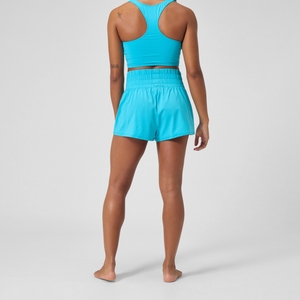 Women's Regan Collection Solid Logo High Waist Short Blue