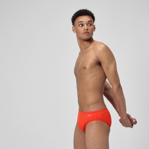 Caleçon boxeur ajusté couleur unie One pour hommes, orange