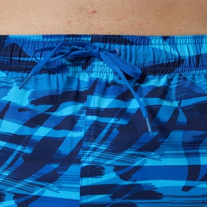 Maillot de bain à motif imprimé Rondo Edge 18 po pour hommes, bleu