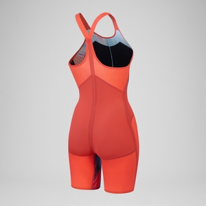 Combinaison partielle à dos fermé - Fastskin LZR Pure Valor 2.0 pour Femmes Bleu/Rouge