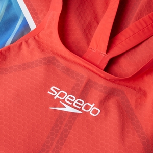 Women's Fastskin LZR Pure Intent 2.0 Openback Kneeskin Red/Blue