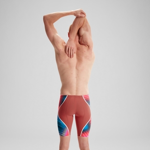 Fastskin LZR Pure Intent 2.0 Schwimmhose mit hohem Bund für Herren Blau/Rot