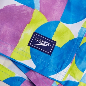 Men's Digital Printed Leisure 16" Swim Shorts Blue