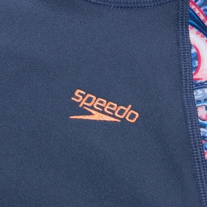 Haut rashguard à manches courtes imprimé pour Femmes Bleu épicéa