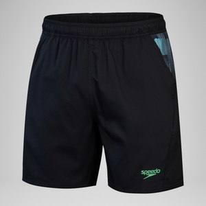 Herren XPRESS LITE Badeshorts mit Einsätzen, 16 Zoll Schwarz/Grau