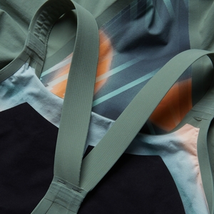 Damen Fastskin LZR Pure Valor 2.0 Kneeskin mit offenem Rücken Grün/Orange