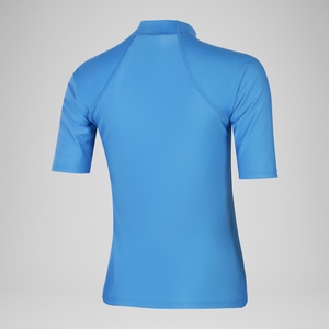 T-shirt rashguard à manches courtes pour Femmes Bleu de Sèvres