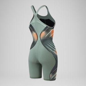 Women's Fastskin LZR Pure Intent 2.0 Closedback Kneeskin Green/Orange