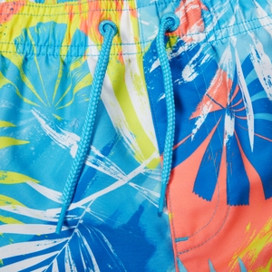 Boys' Digital Printed 13" Swim Short Blue/Yellow