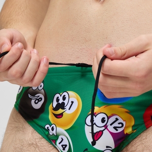 Slip de bain Hommes Escape 5 cm pour Hommes Vert vif