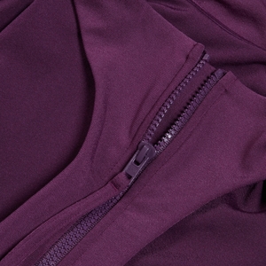 Maillot de bain Racer Zip pour Femmes avec soutien-gorge intégré Prune dandy/Rouge sirène