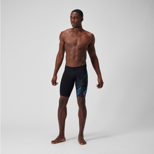 Jammer Hyperboom coupe en V pour Hommes Noir/Bleu picton/Rouge sirène
