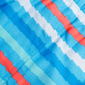 Herren Freizeit-Badeshorts mit Print, 14 Zoll Blau