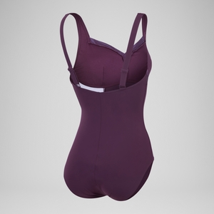 Women's Shaping Printed LunaElustre Swimsuit Purple