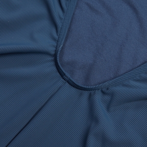 Maillot de bain à dos en U plongeant texturé pour Femmes Bleu épicéa