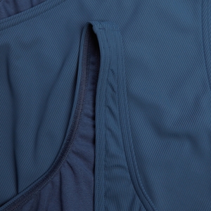 Maillot de bain à dos en U plongeant texturé pour Femmes Bleu épicéa