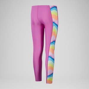Girls' Printed Panel Legging Pink
