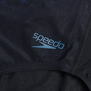 Damen Medalist Badeanzug mit Digital-Print Schwarz/Blau