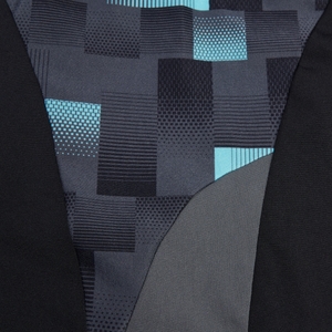 Herren END+ MAX Mid Schwimmhose mit Passe Schwarz/Grau