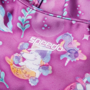 Maillot de bain Fille à volant et fines bretelles Digital pour Filles Rose kiki/Violeta/Caribe