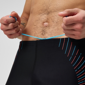 Men's Duo Logo Print Jammer Black/Blue