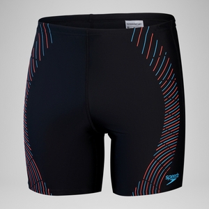 Men's Duo Logo Print Jammer Black/Blue