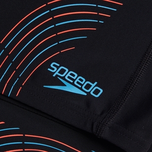 Men's Duo Logo Print Jammer Black/Blue