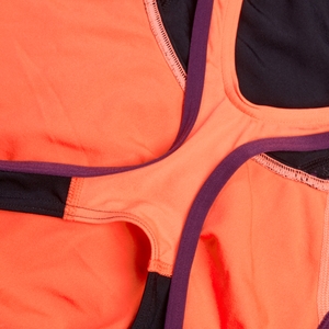 Women's Placement Laneback Swimsuit Black/Red