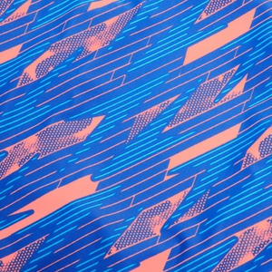 Mädchen HyperBoom Medalist Badeanzug mit Allover-Print Rot/Blau