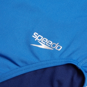 Maillot de bain pour Femmes uni avec dos en V Bleu de Sèvres