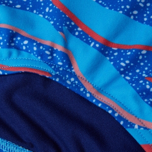 Slip de bain garçon 6,5 cm Allover Digital pour Garçons Bleu frappant/Bleu picton/Rouge sirène